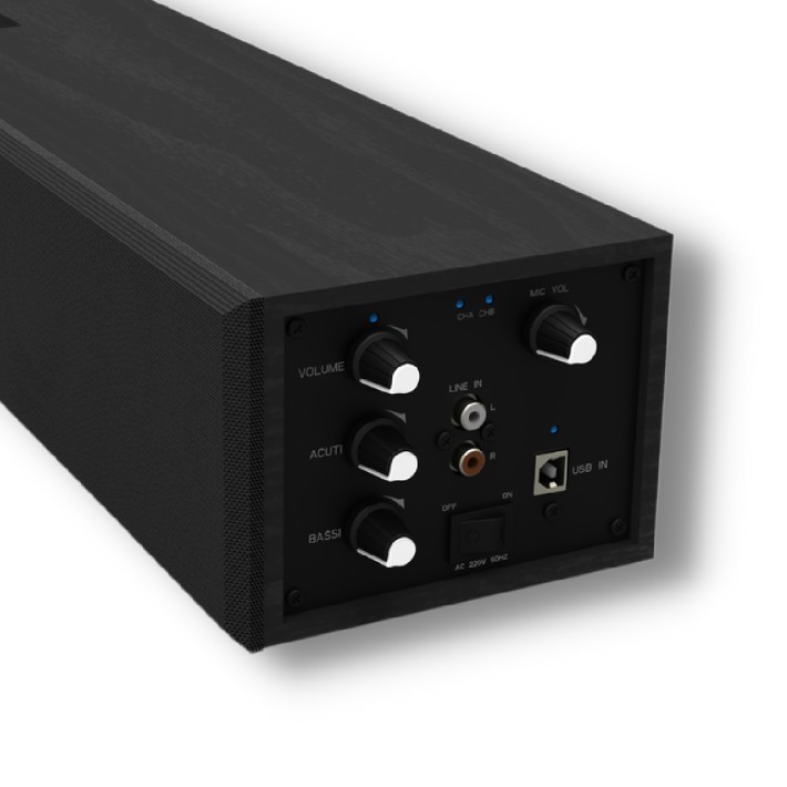 Soundbar Webcam 4K e Microfoni Wireless Empire SBC2 140W