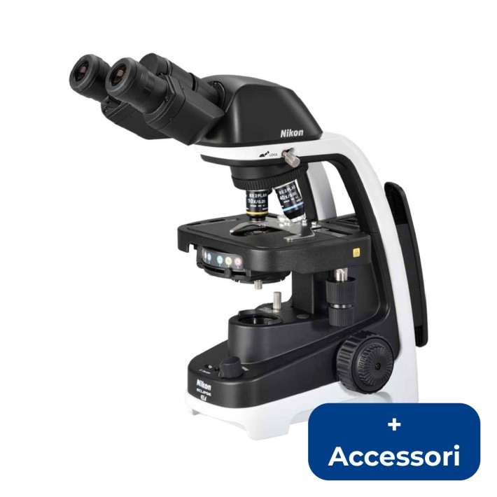 MICROSCOPIO NIKON ECLIPSE Ei R BINOCULAR SET + ACCESSORI