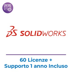 SOLIDWORKS EDU Edition - Licenza Perpetua Network per 60 Utenti (+60 Licenze da usare a Casa) - Inclusa Maintenance di 1 Anno