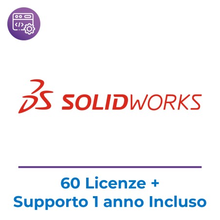 SOLIDWORKS EDU Edition - Licenza Perpetua Network per 60 Utenti (+60 Licenze da usare a Casa) - Inclusa Maintenance di 1 Anno