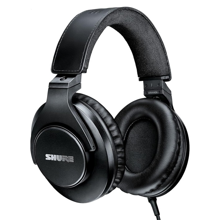 Cuffia Circumaurale Chiusa - Shure SRH440A - con Cavo e senza Cavo - 40 Ohm - 10/22000 Hz - Nero