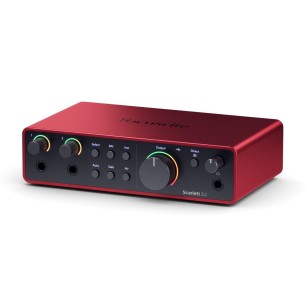 Scheda Audio - Focusrite Scarlett 2i2 4th Gen - 2 Ingressi XLR/Jack - USB-C - Modalità Air - Ideale per Home Studio 2