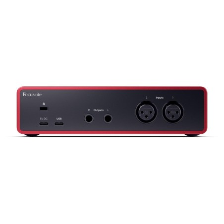 Scheda Audio - Focusrite Scarlett 2i2 4th Gen - 2 Ingressi XLR/Jack - USB-C - Modalità Air - Ideale per Home Studio