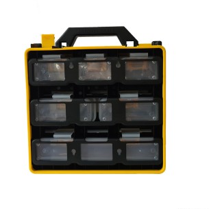 Valigetta 12 Compartimenti Estraibili - per Attrezzi - Dimensioni 30 x 28 x 15 cm