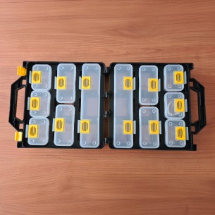 Valigetta 12 Compartimenti Estraibili - per Attrezzi - Dimensioni 30 x 28 x 15 cm 2
