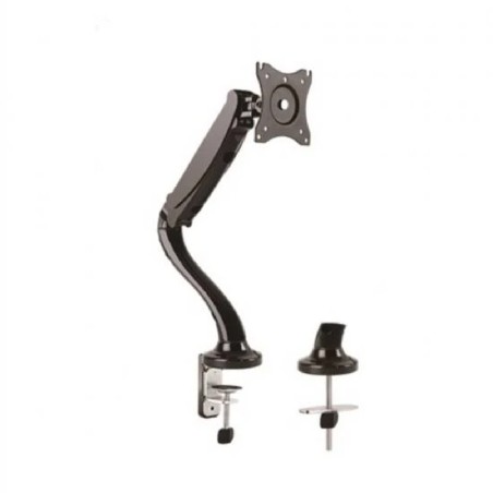 Braccio Supporto per Monitor - da Tavolo a Gas - da 13" a 27" - Fissaggio a Morsa