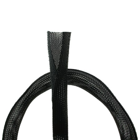 Guaina Avvolgicavi - con Chiusura Velcro - Diametro 32 mm - Lunghezza 1,8 m - Nero