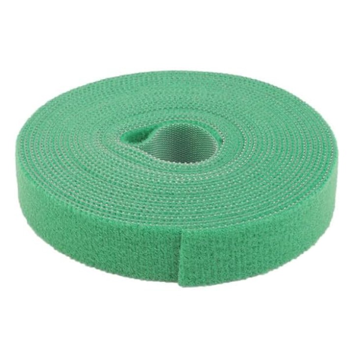 Matassa per Cavi - Nastro Velcro - Larghezza 16 mm - Lunghezza 4 m - Verde