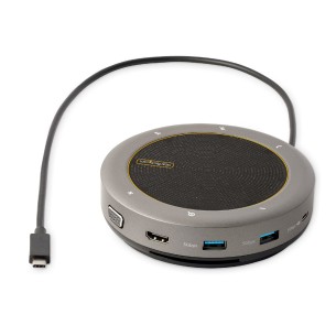 Docking Station USB-C - da USB-C a VGA/4K HDMI - 2x Hub USB-A - per Conferenze 2