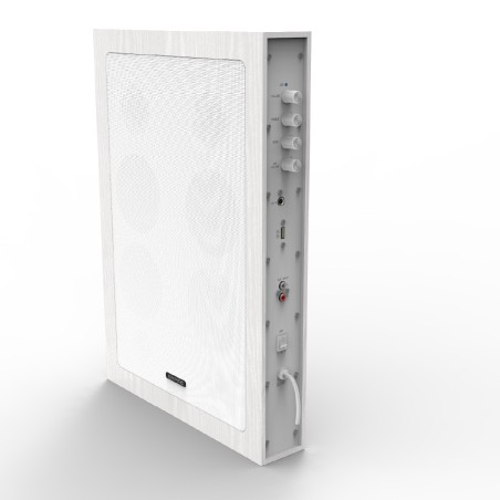 Sistema Audio Quadro Mic - con Ingresso Mic - Bianco