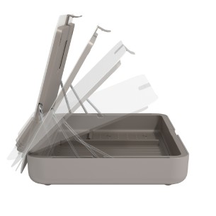 Cassetta Porta Oggetti Ergonomica Bento Modello 900 – Colore Bianco 2