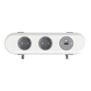 Multipresa Polar 2x Schuko con USB AC 25W – Modello 100