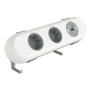Multipresa Polar 2x Schuko con USB AC 25W – Modello 100 2