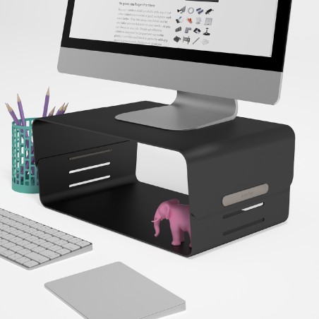 Set Ergonomico Bento per Scrivania Modello 223 – Colore Nero