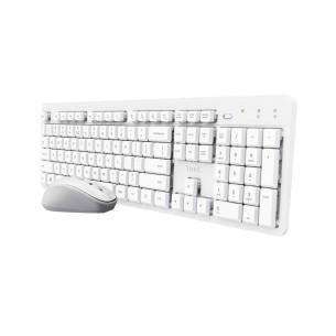 Kit Tastiera IT e Mouse - Trust Ody II - Silent Wireless - Bianco