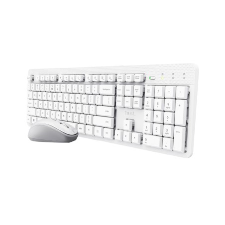 Kit Tastiera IT e Mouse - Trust Ody II - Silent Wireless - Bianco