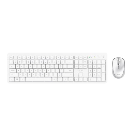 Kit Tastiera IT e Mouse - Trust Ody II - Silent Wireless - Bianco