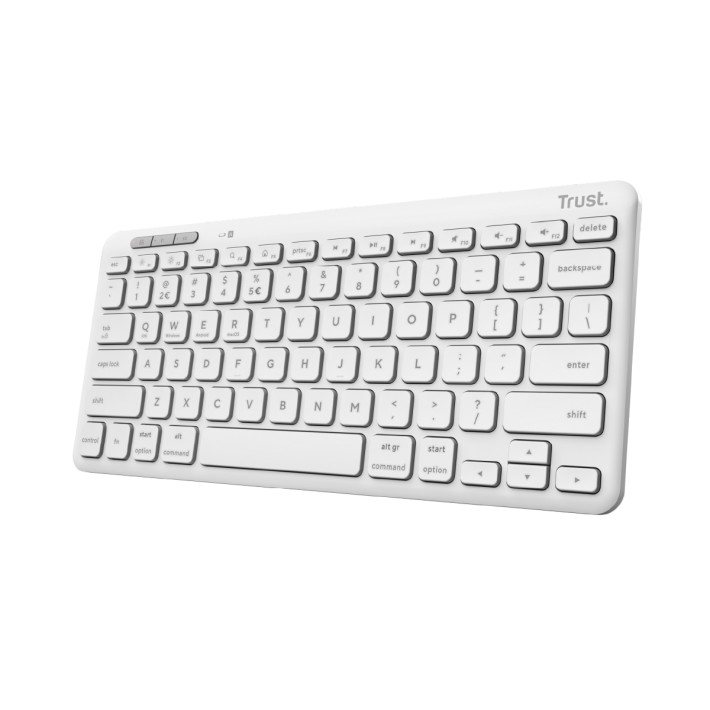 Tastiera IT - Trust Lyra - Compatta Multi-device Wireless - Bianco