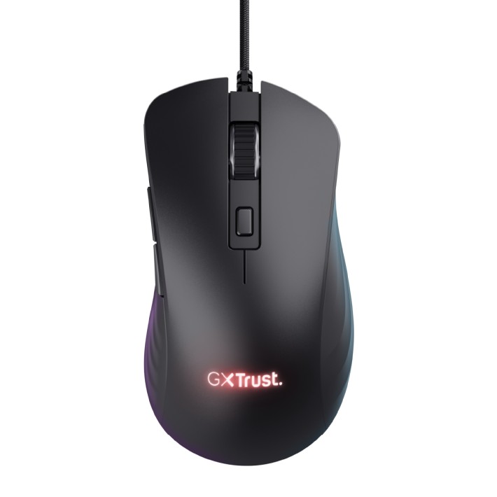 Mouse Wired Gaming - Trust GXT 924 Ybar+ - con Illuminazione LED RGB Integrale - Nero