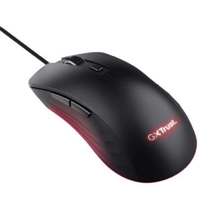 Mouse Wired Gaming - Trust GXT 924 Ybar+ - con Illuminazione LED RGB Integrale - Nero