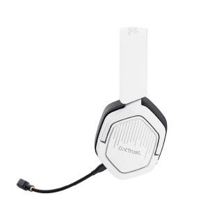 Cuffie Over-Ear Gaming - Trust GXT 493W Carus - Wireless Bluetooth Multipiattaforma - con Microfono - Bianco 2