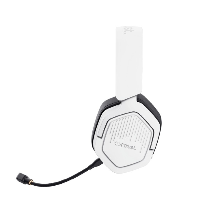 Cuffie Over-Ear Gaming - Trust GXT 493W Carus - Wireless Bluetooth Multipiattaforma - con Microfono - Bianco