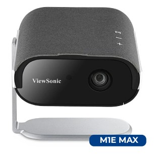 Proiettore Portatile Led Multimediale - Viewsonic M1E Max - con Batteria Integrata e Supporto Intelligente 3 in 1 - Nero