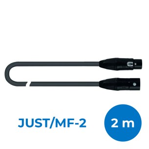 Cavo XLR - Quik Lok Just MF 2 - XLR Maschio/ XLR Femmina - 2 m - Nero