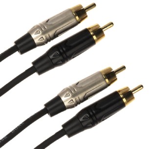 Cavo Adattatore Audio - Quik Lok Just 4RCA 3 - 2 x RCA Maschio/ 2 x RCA Maschio - 3 m - Nero 2