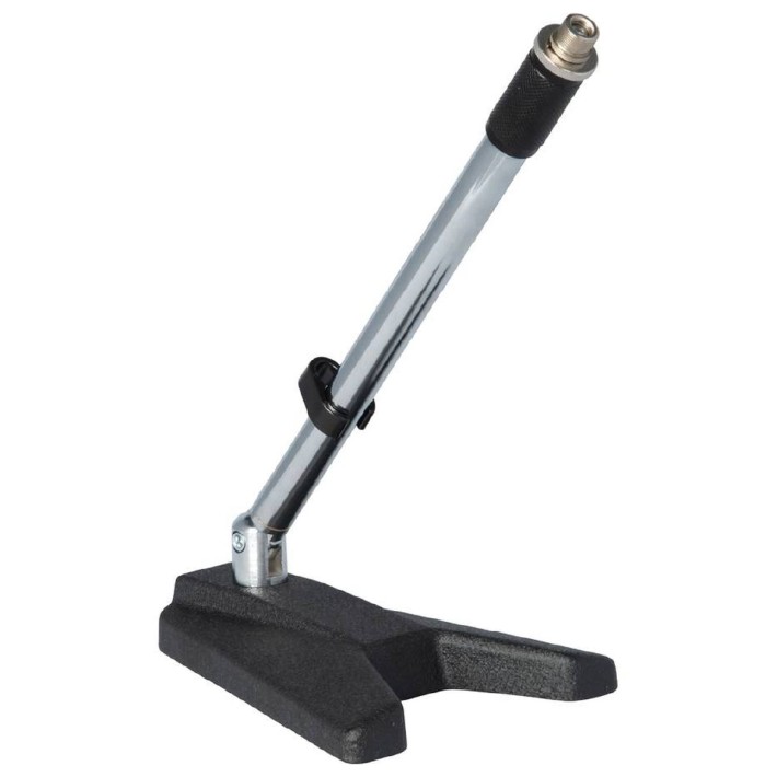 Asta Corta da Tavolo per Microfono - Quik Lok A/114 CH - con Base in Ghisa - Cromata