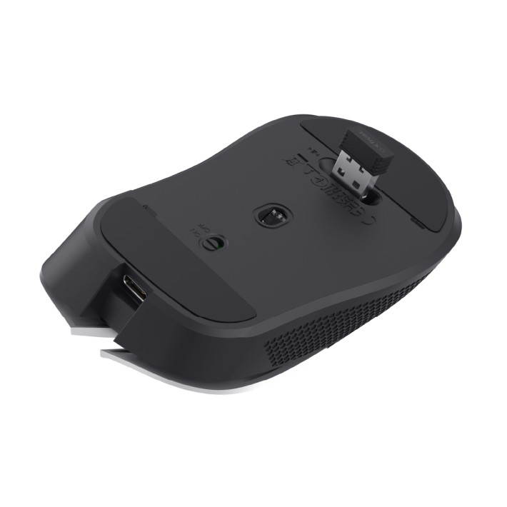 Mouse Wireless Gaming - Trust GXT 923W Ybar - con Illuminazione LED RGB - Bianco/Nero