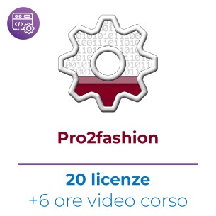 20 Licenze Pro2fashion - Include 6 ore video corso