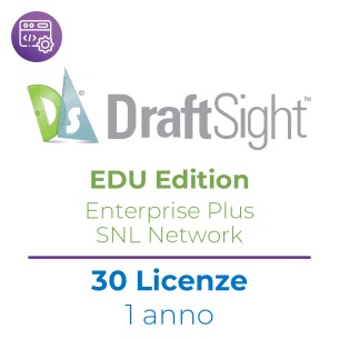 DraftSight EDU Edition Enterprise Plus SNL Network - Pacchetto con 30 Utenti in Classe/Laboratorio - Abbonamento 1 Anno