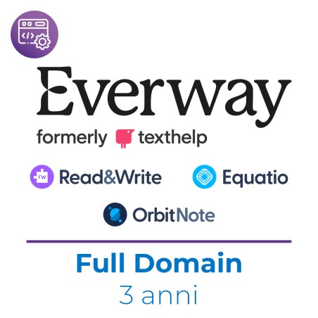Everway - bundle valido per Read&Write. Equatio, OrbitNote - 3 anni - per tutta la scuola