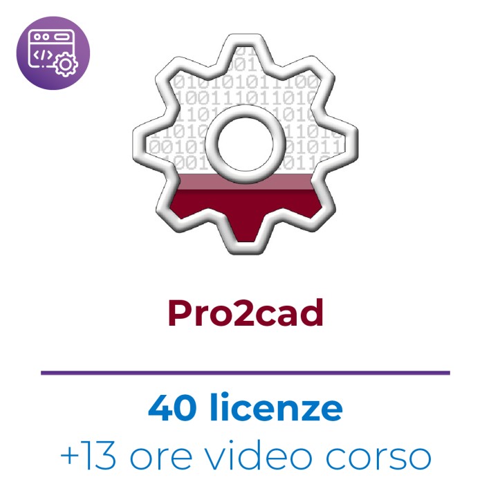 40 Licenze Pro2cad -  Include 13 + 6 ore video corso