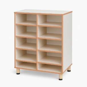 Mobile Cassettiera in Legno con 8 Vani - Dimensioni 72 x 45 x 100 cm