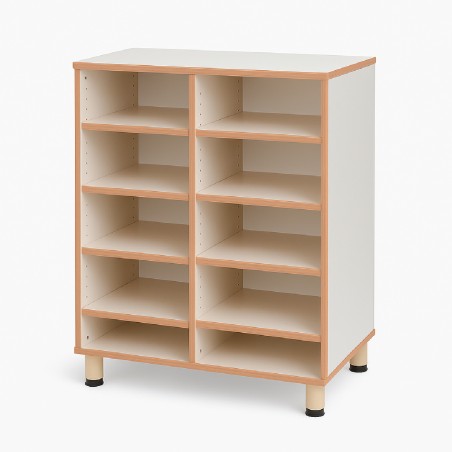 Mobile Cassettiera in Legno con 8 Vani - Dimensioni 72 x 45 x 100 cm