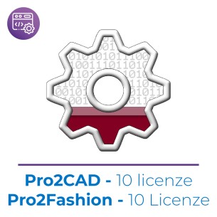 10 Licenze Pro2cad + 10 Licenze Pro2fashion -  Include 13 + 6 ore video corso