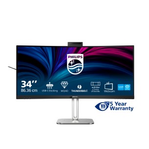 Philips Serie 6000 34B2U6603CH/00 Monitor PC 86,4 cm (34") 3440 x 1440 Pixel Wide Quad HD LCD Grigio