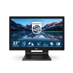 Philips B Line 222B9TA/00 Monitor PC 54,6 cm (21.5") 1920 x 1080 Pixel Full HD LCD Touch screen Da tavolo Nero