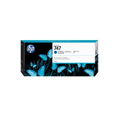 HP Cartuccia di inchiostro blu cromatico 747 DesignJet da 300 ml