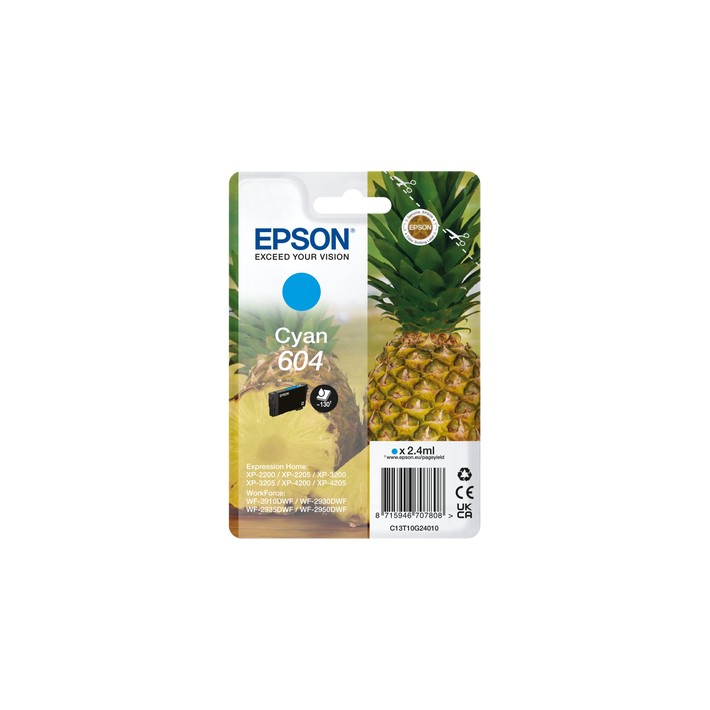 Epson Singlepack Cyan 604 Ink