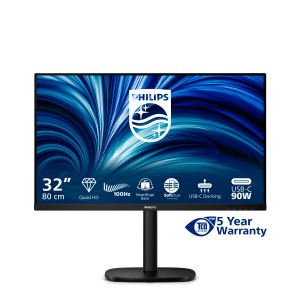 Philips 32B2U3601/00 Monitor PC 80 cm (31.5") 2560 x 1440 Pixel Quad HD LCD Nero
