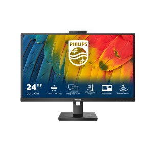 Monitor 23,8" - Philips 24B1U5301H/00 - Pivot, Multimediale, Webcam Integrata e Docking Station Type-C