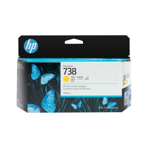 HP Cartuccia di inchiostro giallo DesignJet 738 da 130 ml