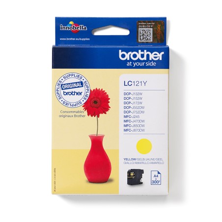 Brother LC-121Y cartuccia d'inchiostro 1 pz Originale Giallo