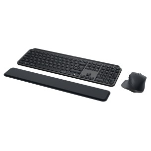 Logitech Master MX Keys Combo for Bussiness tastiera Mouse incluso Ufficio RF senza fili + Bluetooth AZERTY Francese Grafite