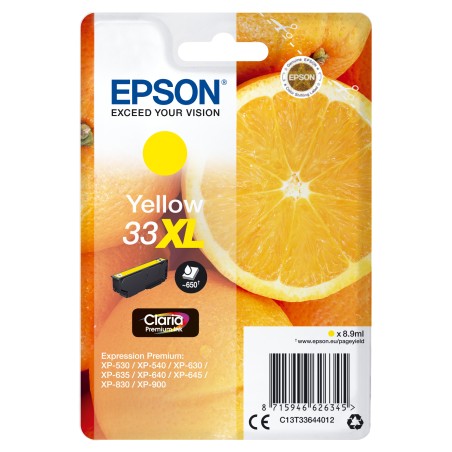 Epson Oranges Inchiostro giallo singolo Claria Premium Arance 33XL