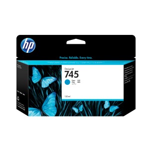 HP Cartuccia Inchiostro Ciano DesignJet 745, 130 ml