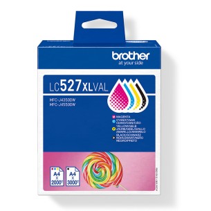 Brother LC527XLVAL cartuccia d'inchiostro 4 pz Originale Resa elevata (XL) Nero, Ciano, Magenta, Giallo